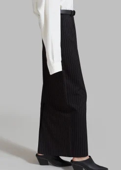The Frankie Shop Becca Pencil Skirt Black Pinstripe Online