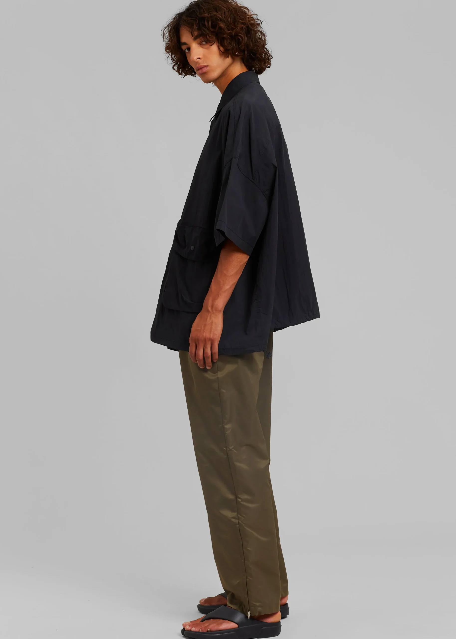 The Frankie Shop Bedri Cargo Shirt Black Outlet