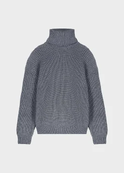 The Frankie Shop Belfast Turtleneck Sweater Grey Outlet