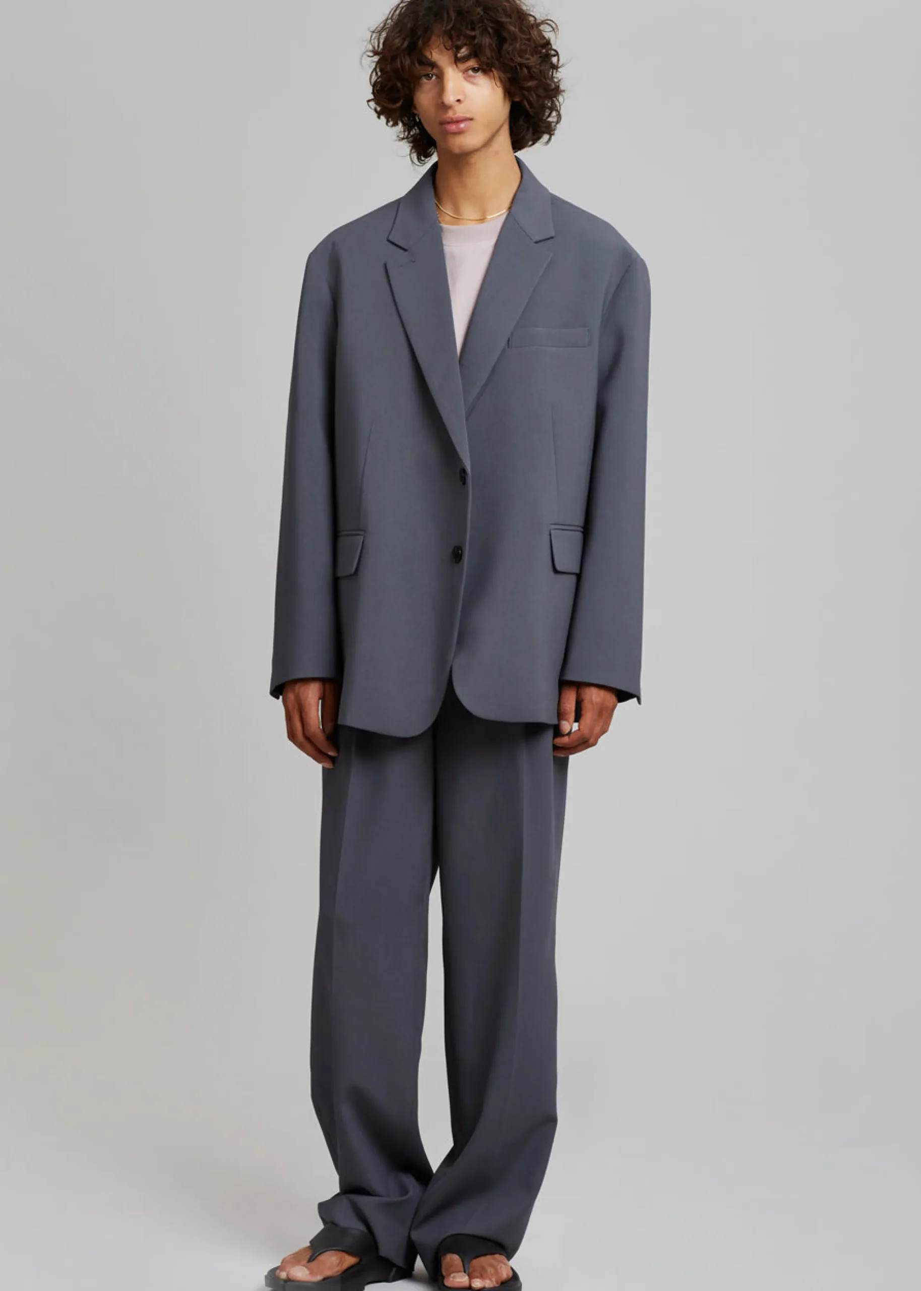 The Frankie Shop Beo Blazer Charcoal Best