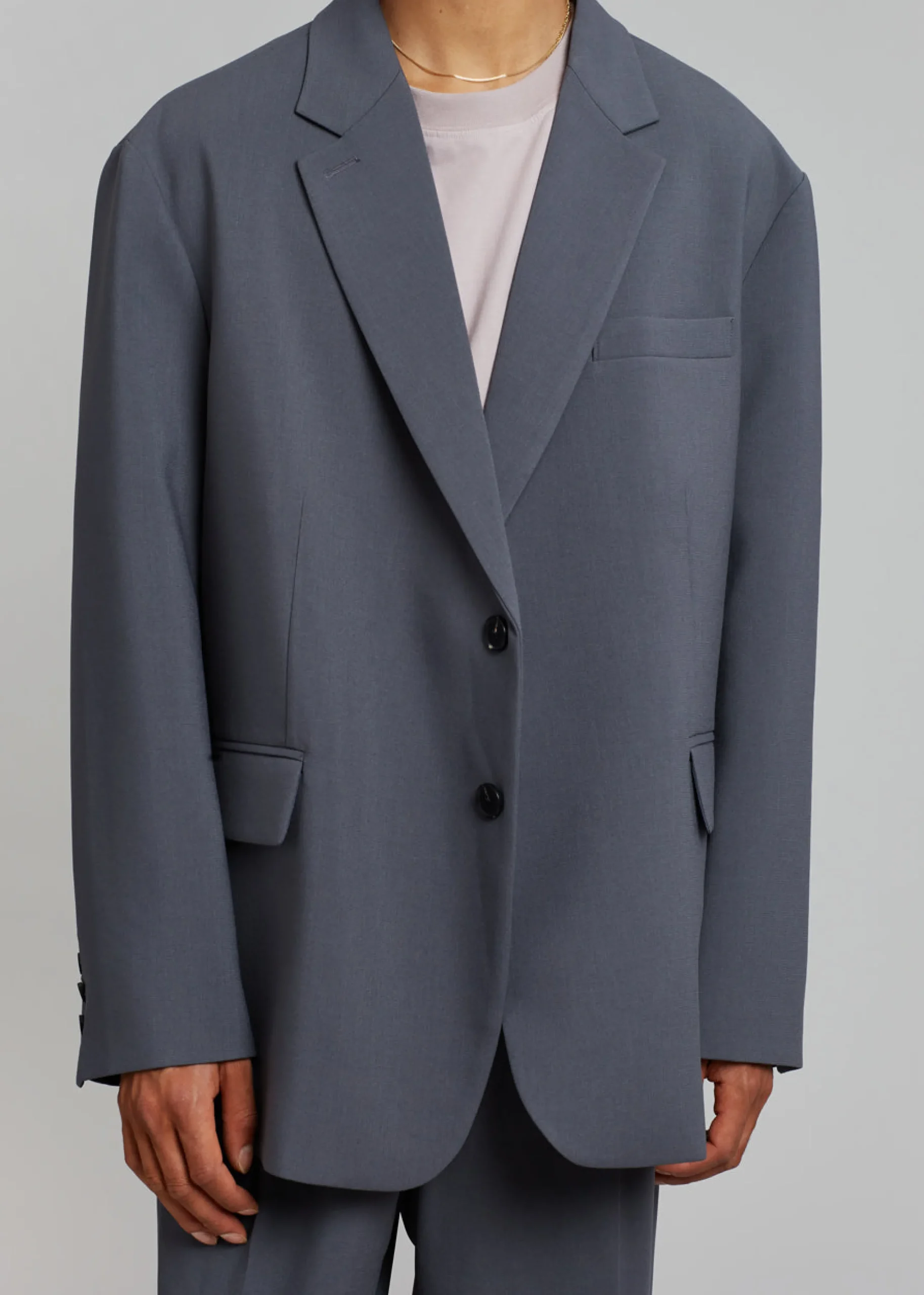 The Frankie Shop Beo Blazer Charcoal Best