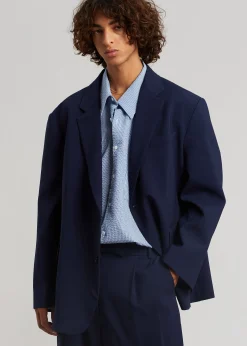 The Frankie Shop Beo Blazer Blue Outlet
