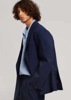 The Frankie Shop Beo Blazer Blue Outlet