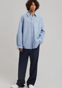 The Frankie Shop Beo Suit Pants Blue Outlet