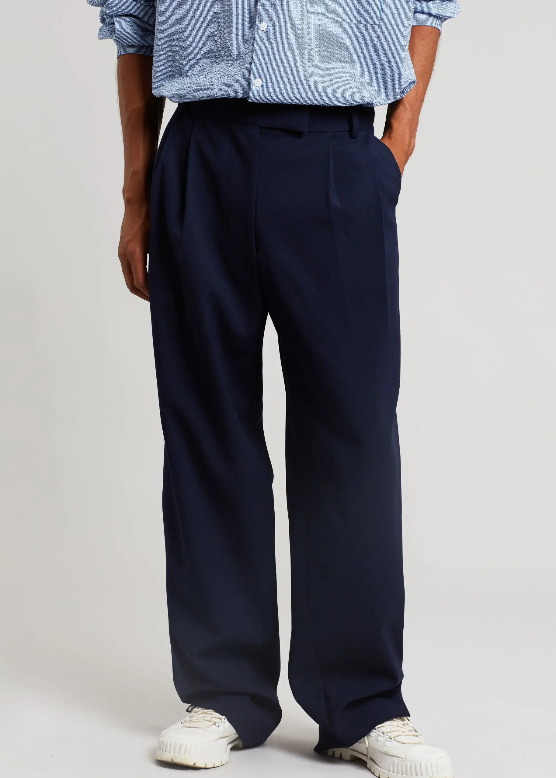 The Frankie Shop Beo Suit Pants Blue Outlet