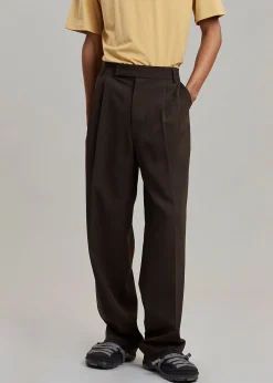 The Frankie Shop Beo Suit Pants Dark Espresso Outlet