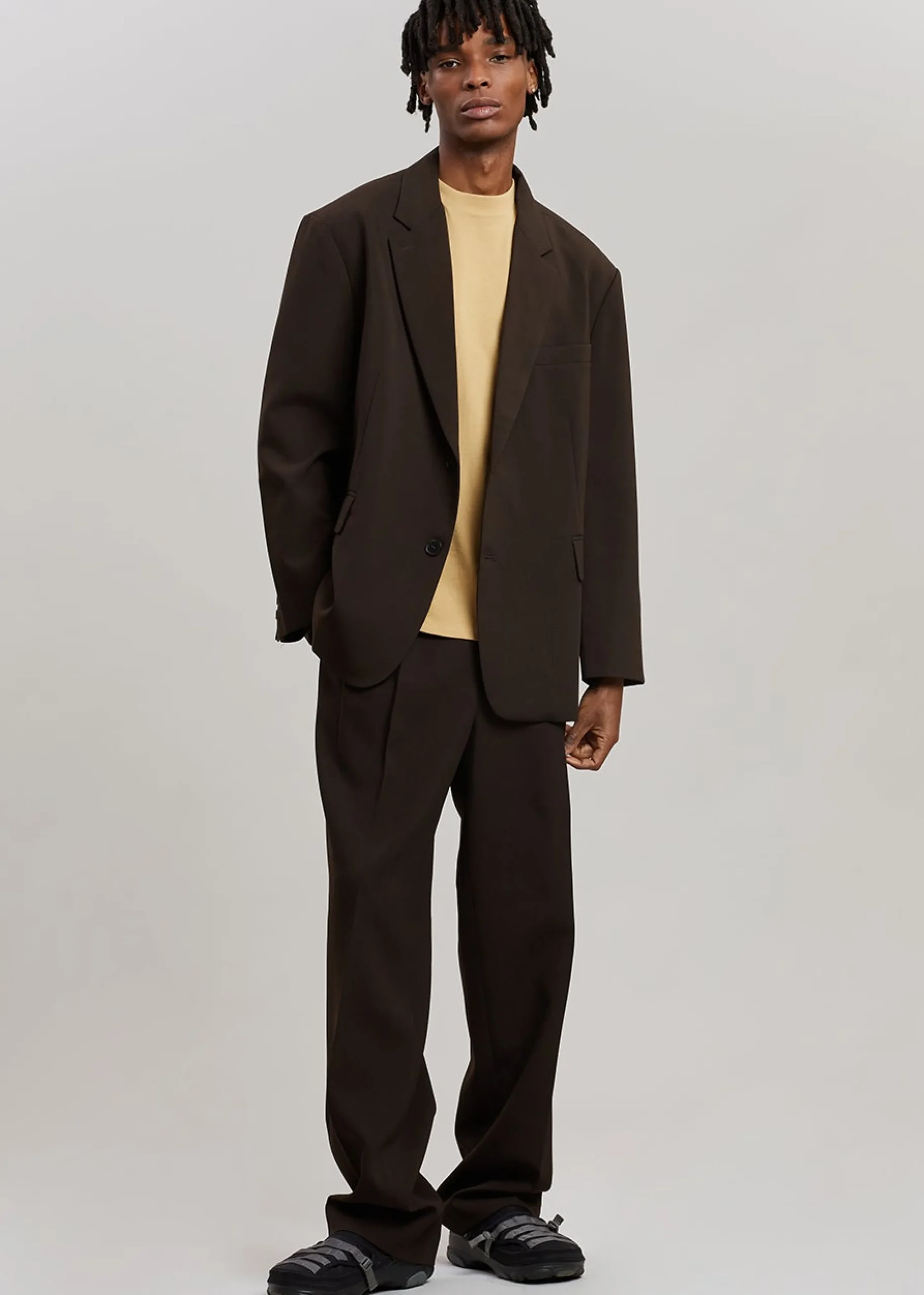 The Frankie Shop Beo Suit Pants Dark Espresso Outlet