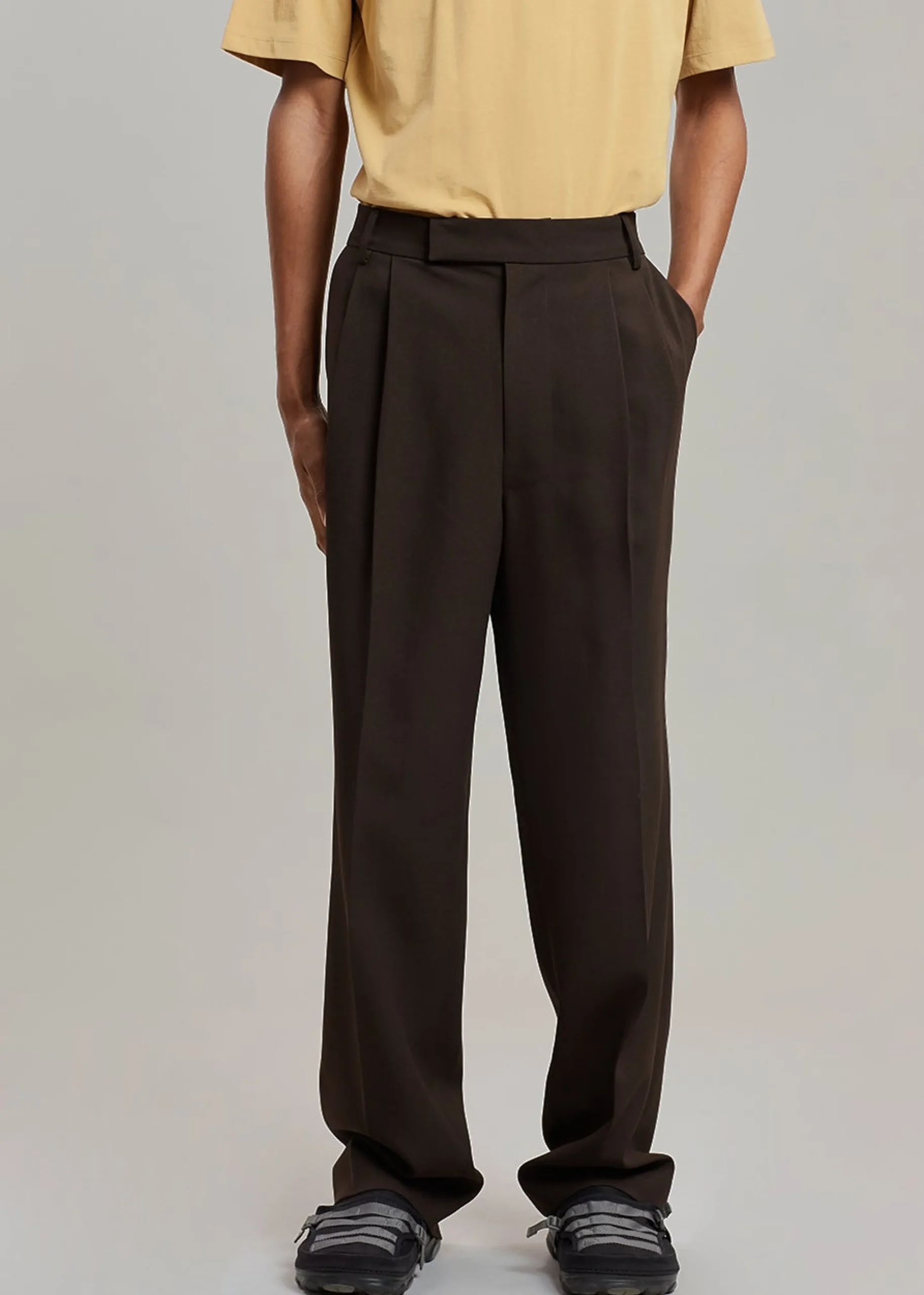 The Frankie Shop Beo Suit Pants Dark Espresso Outlet