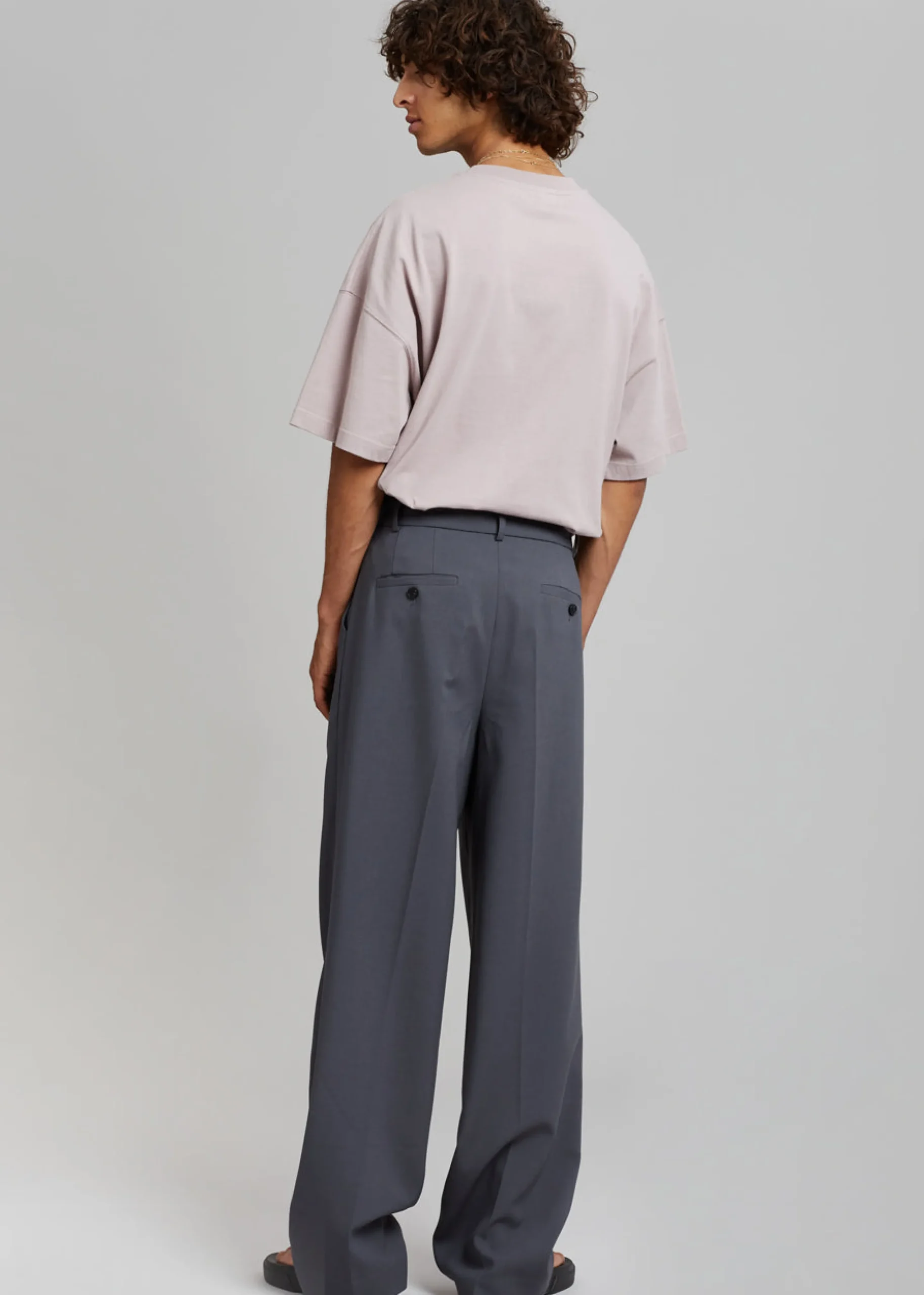 The Frankie Shop Beo Suit Pants Charcoal Online