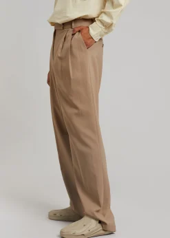 The Frankie Shop Beo Suit Pants Latte Clearance