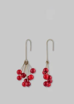 The Frankie Shop Bevza 'Chervona Kalyna' Mono Earring Red Online