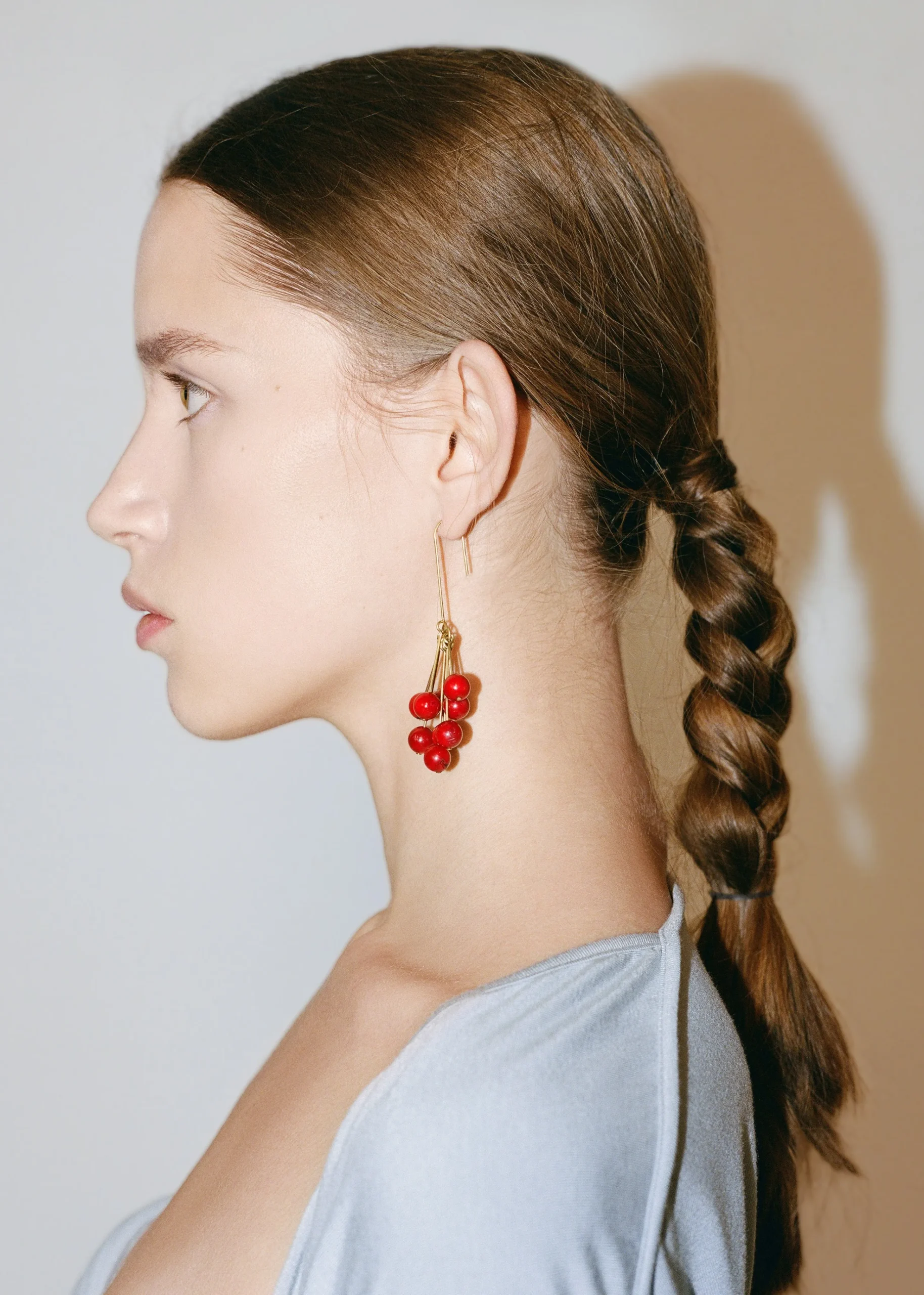 The Frankie Shop Bevza 'Chervona Kalyna' Mono Earring Red Online
