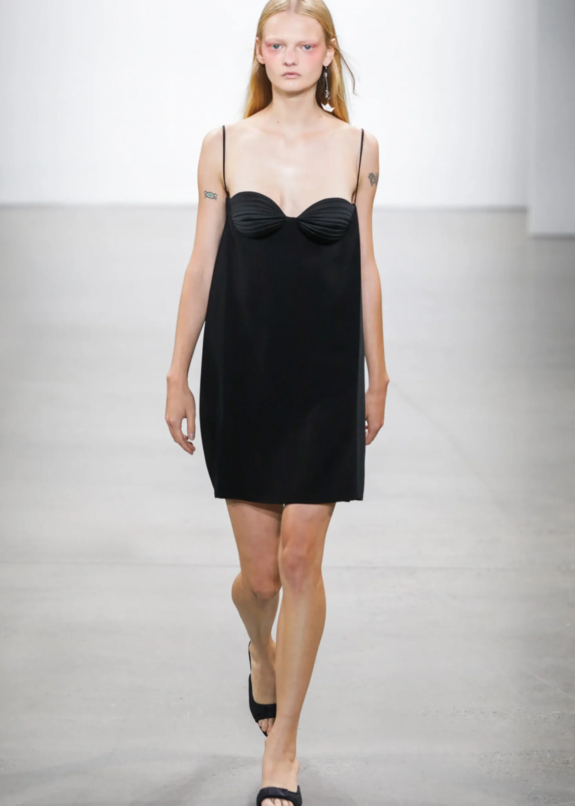 The Frankie Shop Bevza Mini Seashell Cups Dress Black Outlet