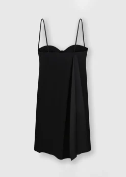 The Frankie Shop Bevza Mini Seashell Cups Dress Black Outlet