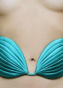 The Frankie Shop Bevza Seashell Bustier Emerald Online