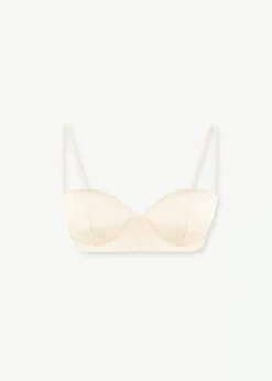The Frankie Shop Bevza Seashell Short Bustier Top Champagne Best