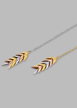 The Frankie Shop Bevza Trinity Long Pendant Yellow/Rose/Silver Clearance