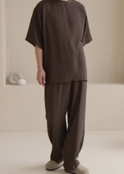 The Frankie Shop Brax Tee Brown