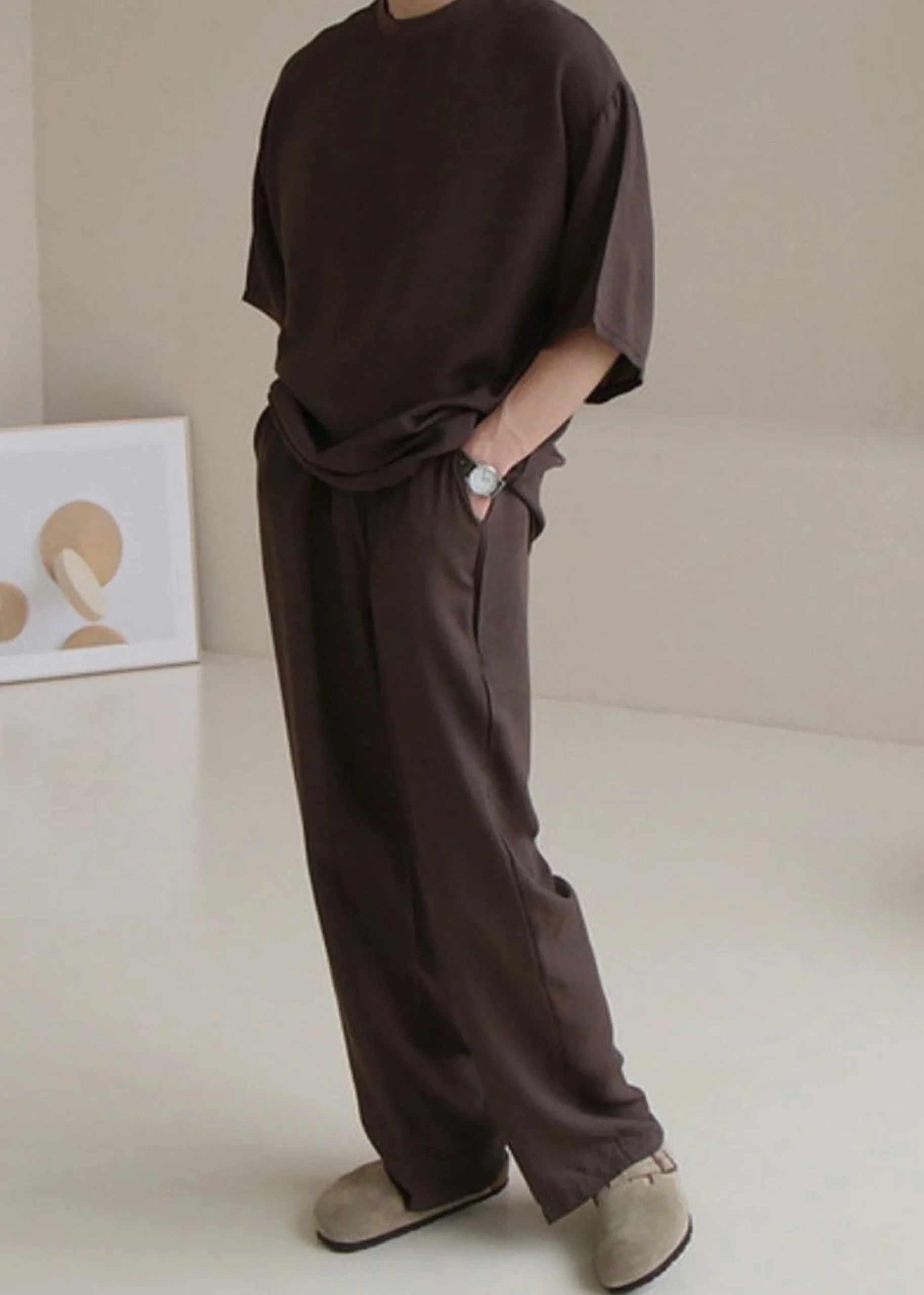 The Frankie Shop Brax Tee Brown