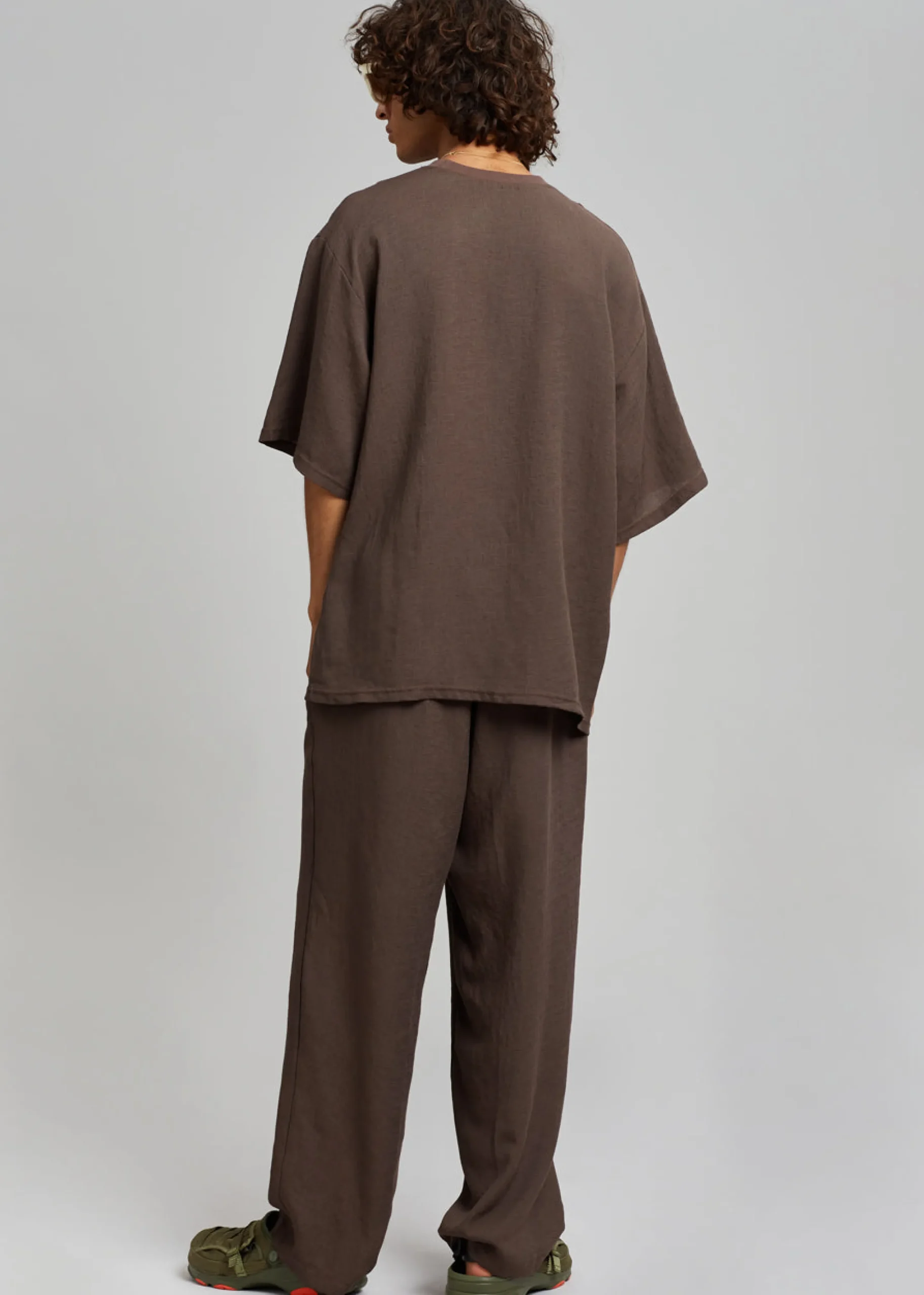 The Frankie Shop Brax Tee Brown