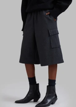 The Frankie Shop Bristol Cargo Shorts Charcoal Best