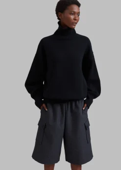 The Frankie Shop Bristol Cargo Shorts Charcoal Best