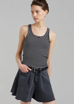 The Frankie Shop Bryn Tank Top White Stripe Outlet