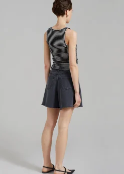 The Frankie Shop Bryn Tank Top White Stripe Outlet