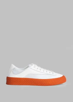 The Frankie Shop By Far Rodina Sneakers Tangerine On White Discount