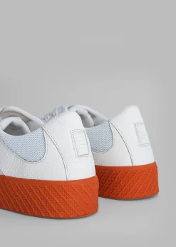The Frankie Shop By Far Rodina Sneakers Tangerine On White Discount