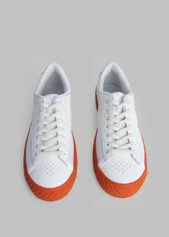 The Frankie Shop By Far Rodina Sneakers Tangerine On White Discount