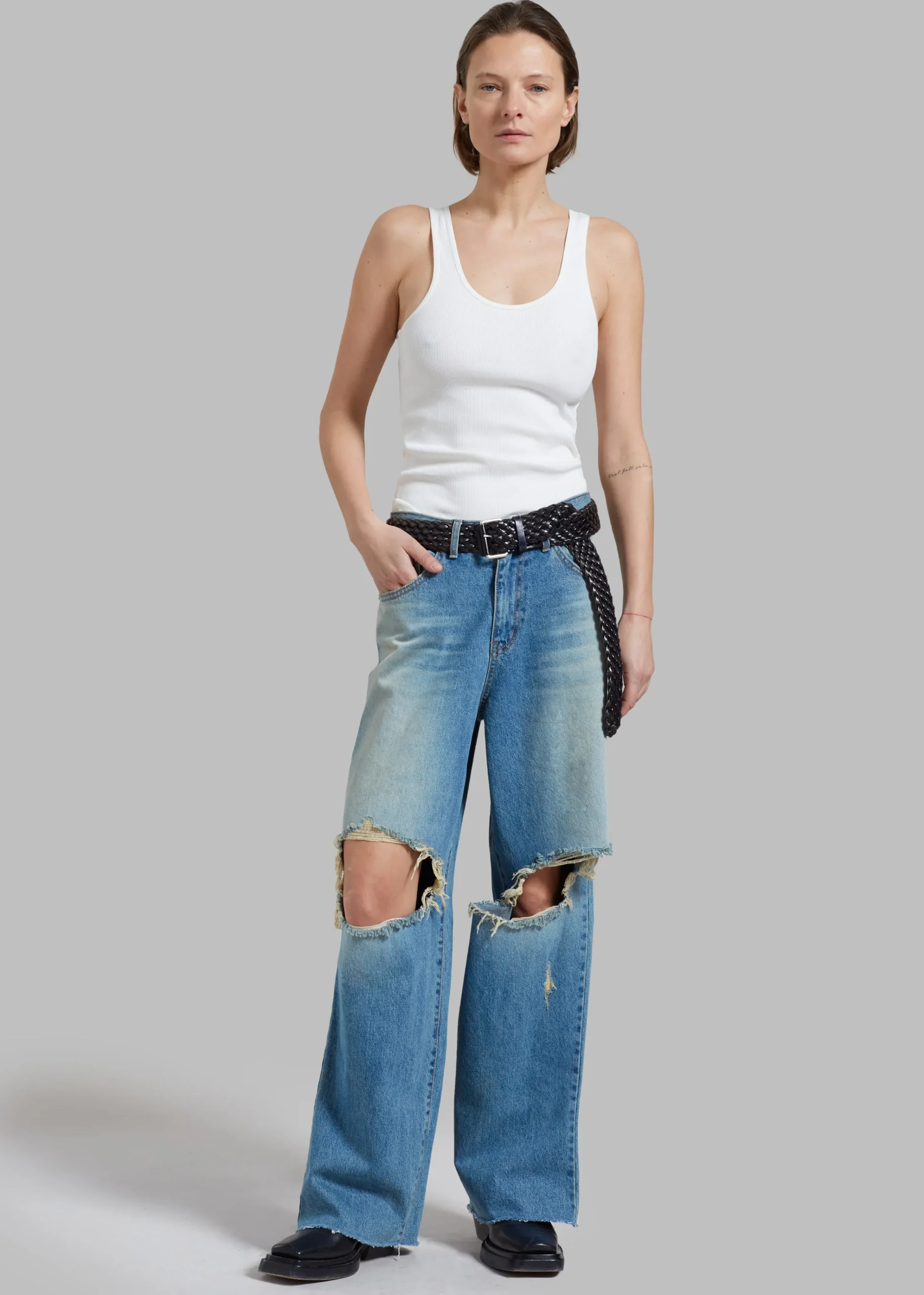 The Frankie Shop By Malene Birger Anisa Tank Top Soft White Discount