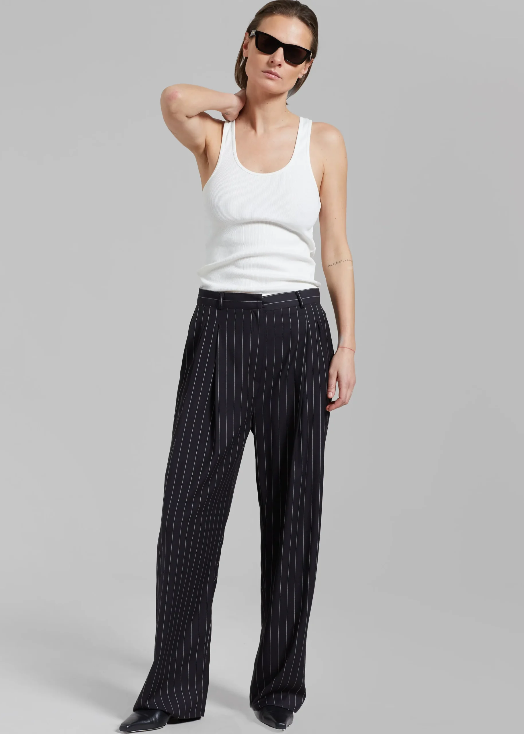 The Frankie Shop By Malene Birger Anisa Tank Top Soft White Discount