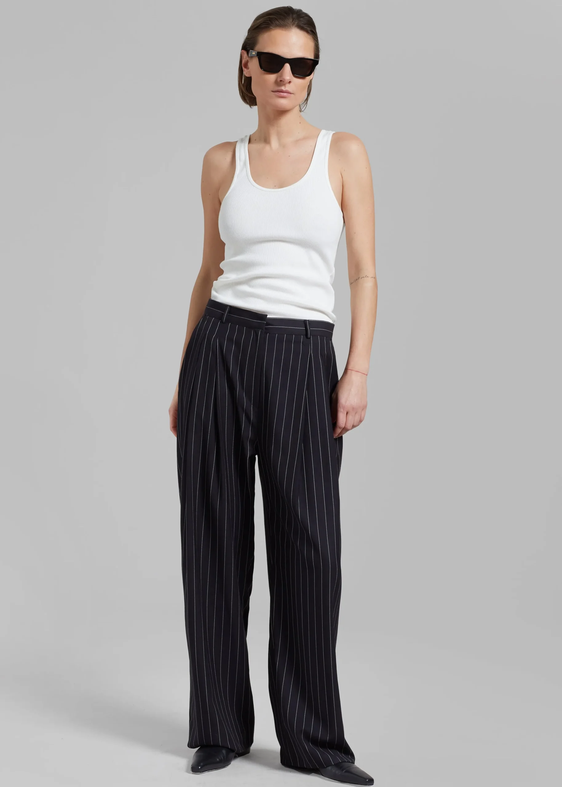 The Frankie Shop By Malene Birger Anisa Tank Top Soft White Discount