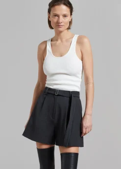 The Frankie Shop By Malene Birger Anisa Tank Top Soft White Discount