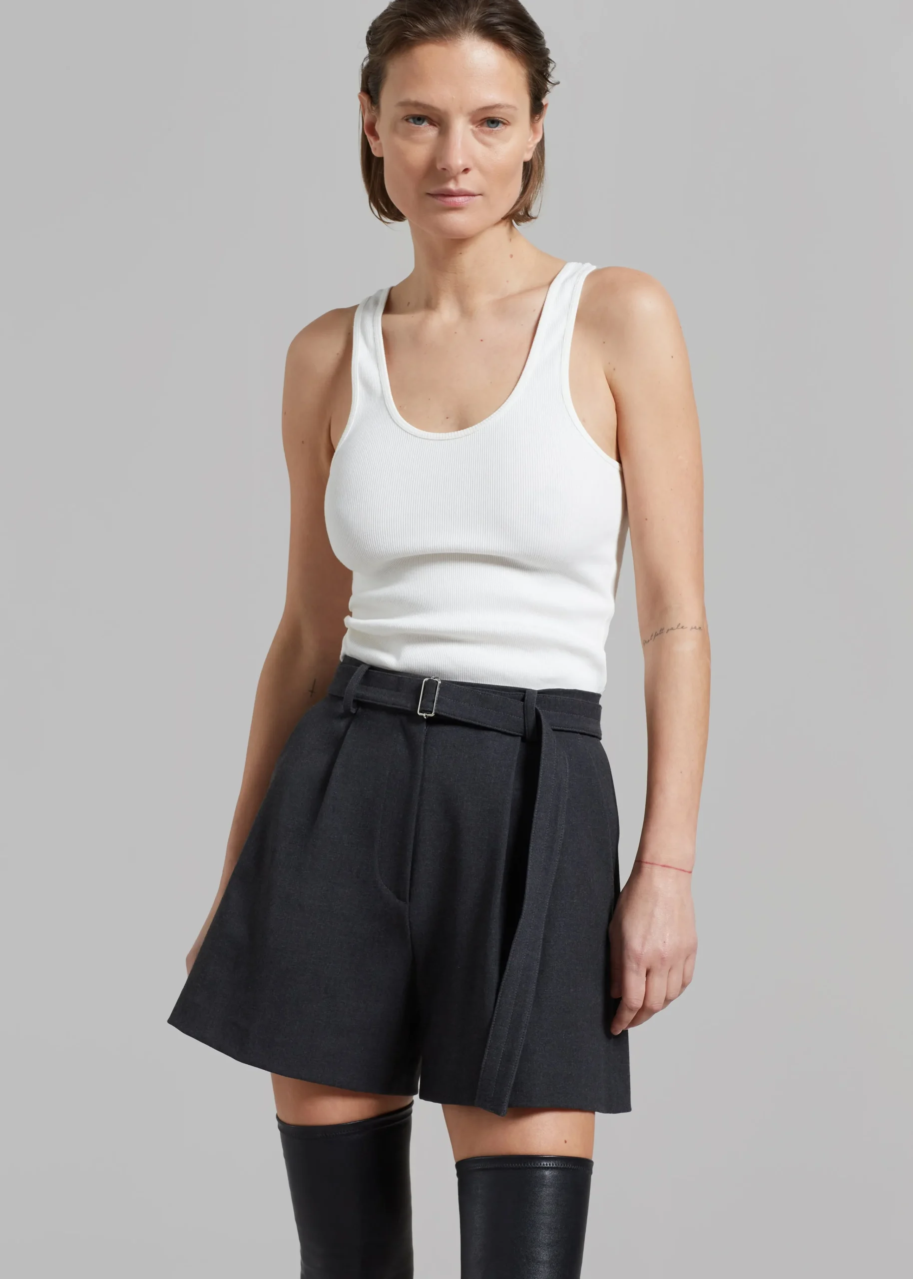The Frankie Shop By Malene Birger Anisa Tank Top Soft White Discount