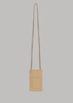 The Frankie Shop By Malene Birger Aya Leather Phone Pouch Sand Sale