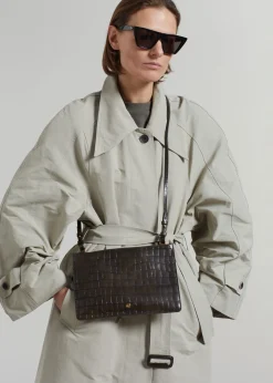 The Frankie Shop By Malene Birger Aya Leather Purse Dusty Brown Online