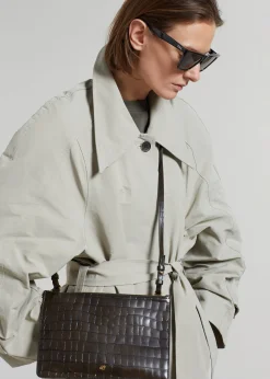 The Frankie Shop By Malene Birger Aya Leather Purse Dusty Brown Online