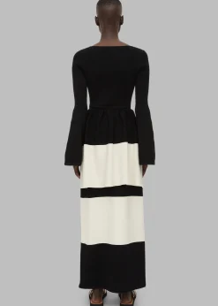 The Frankie Shop By Malene Birger Evora Skirt Block Stripe
