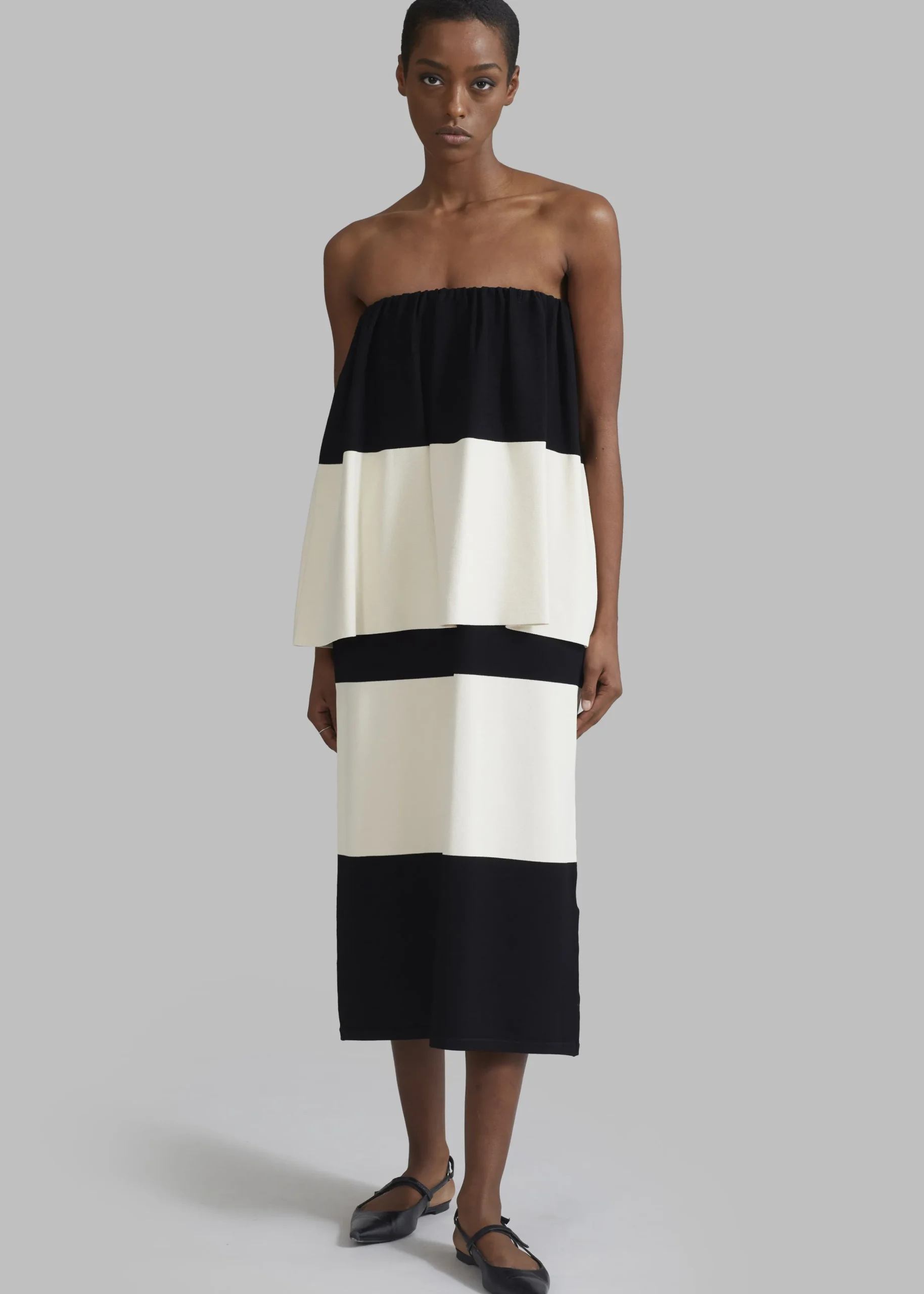 The Frankie Shop By Malene Birger Evora Skirt Block Stripe