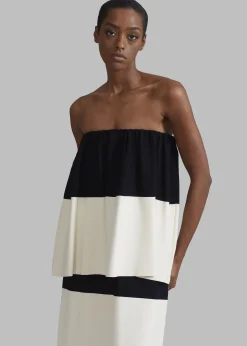 The Frankie Shop By Malene Birger Evora Skirt Block Stripe