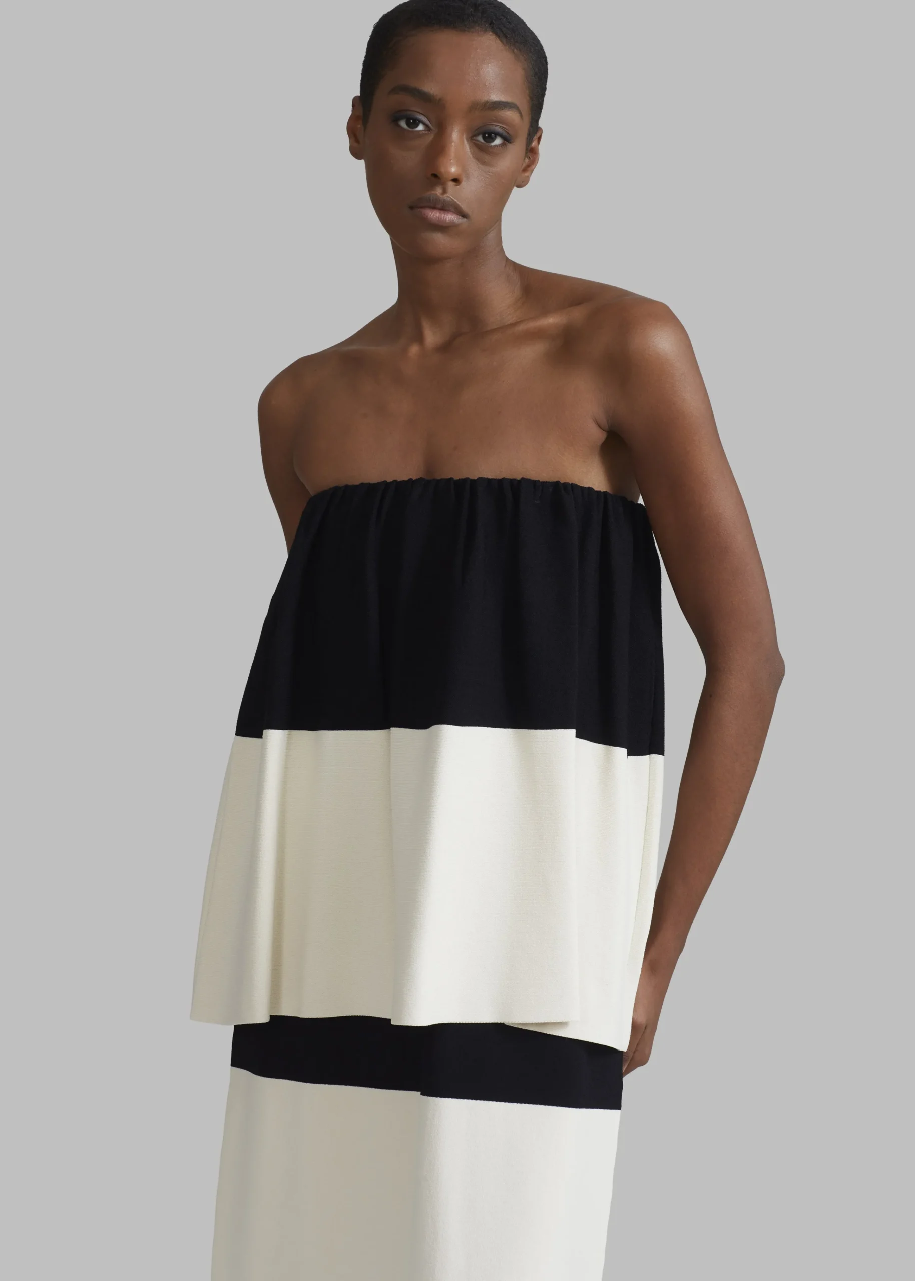 The Frankie Shop By Malene Birger Evora Skirt Block Stripe