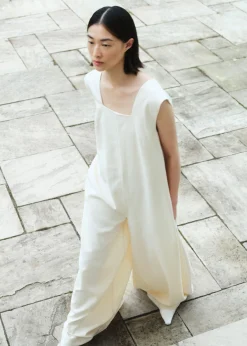 The Frankie Shop By Malene Birger Ritta Jumpsuit Vanilla Cream Clearance