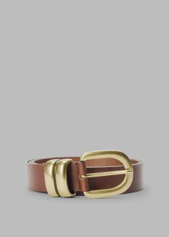 The Frankie Shop By Malene Birger Zoira Belt Dark Brown