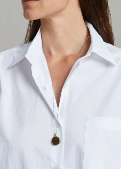 The Frankie Shop Cala Organic Cotton Shirt Dress White Sale