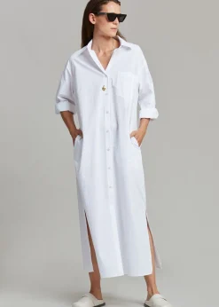 The Frankie Shop Cala Organic Cotton Shirt Dress White Sale