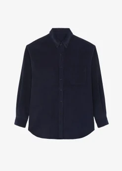 The Frankie Shop Camden Corduroy Shirt Navy Online