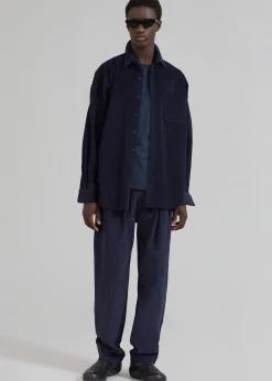 The Frankie Shop Camden Corduroy Shirt Navy Online