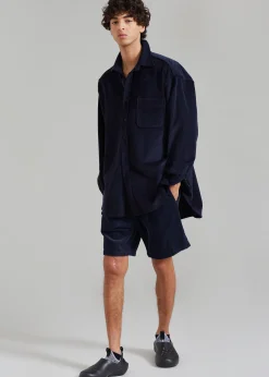 The Frankie Shop Camden Corduroy Shirt Navy Online
